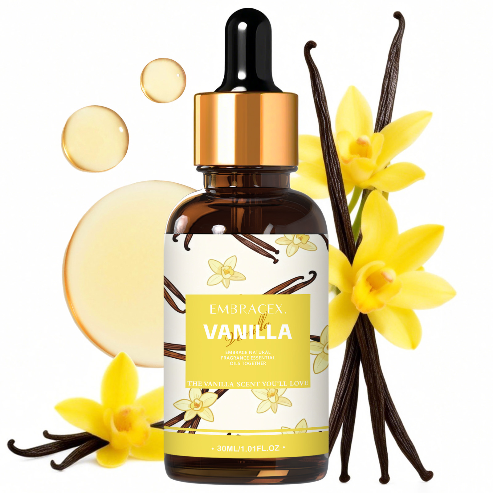 Candle Making Supplies - 30ml Vanilla Essential Oil For Diffusers