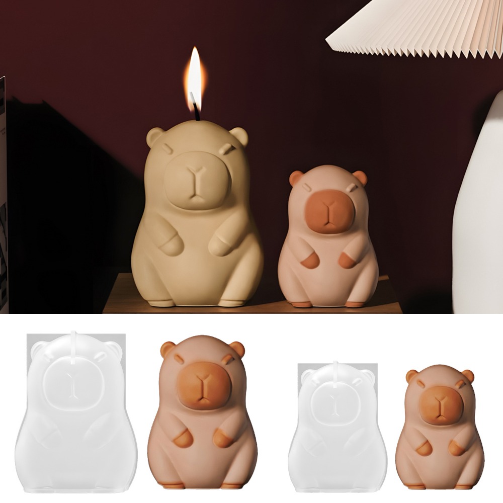 Candle Making Fragrances - Standing Capybara Scent Candle Silicone Mold