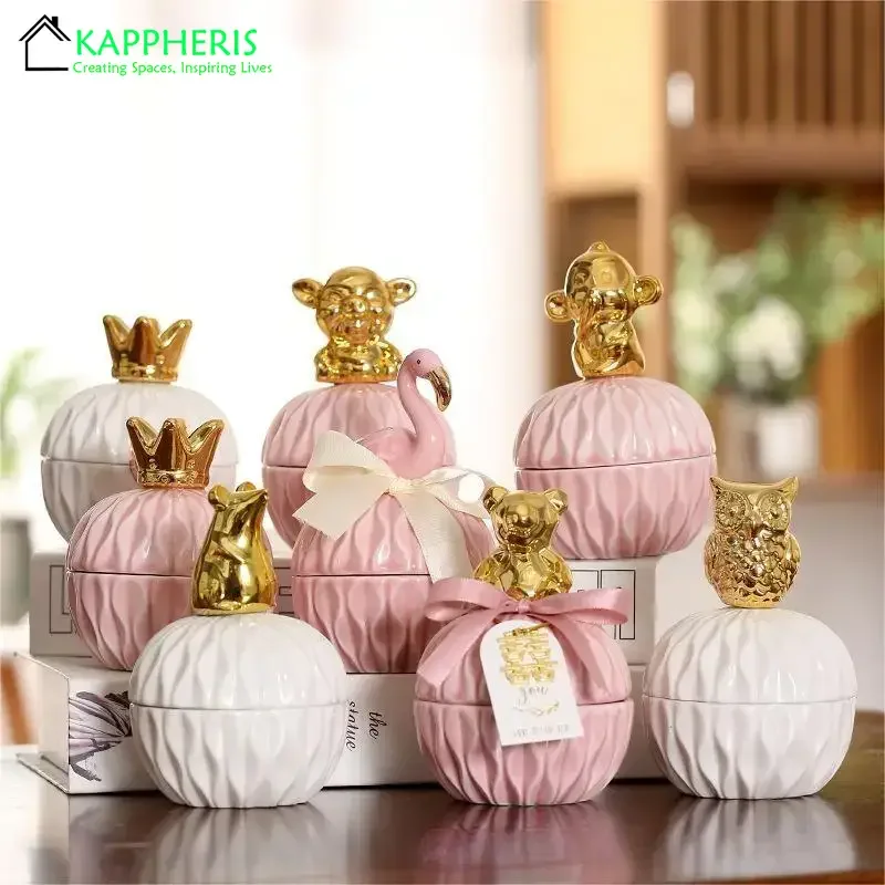 Candle Making Glass Jars - 1PCS Empty Ceramic Jars for Candles