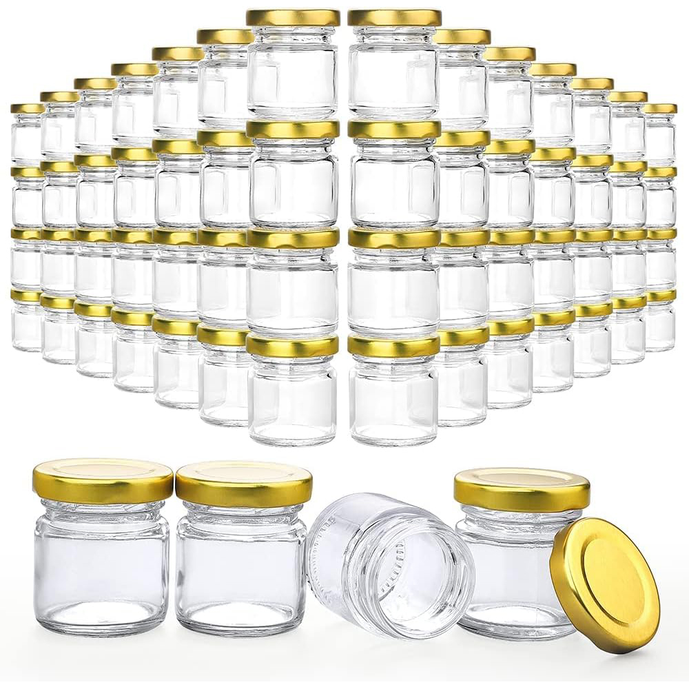 Candle Making Glass Jars - Small Glass Jars with Lids, 1.5