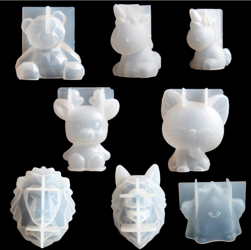 Candle Making Supplies - Transparent Unicorn Silicone Epoxy Resin Molds