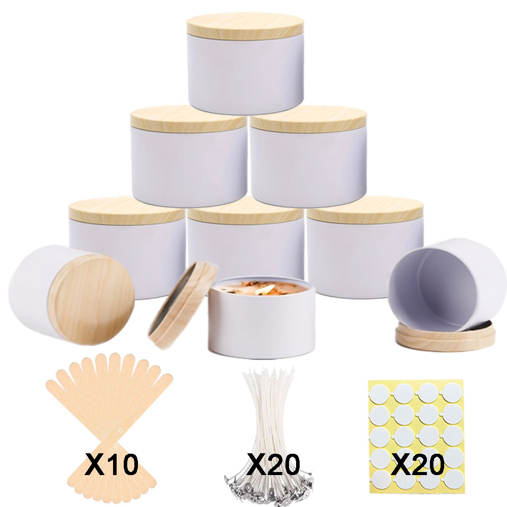 Candle Making Glass Jars - 58pcs Candle Making Kit 6pcs Candle