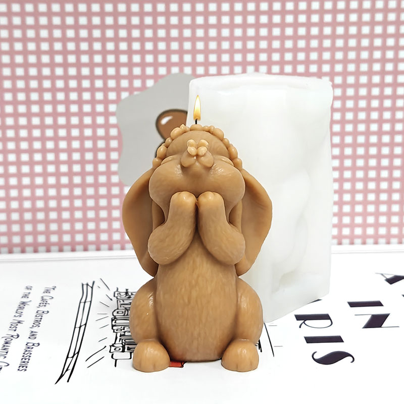 Candle Making Workshop - Prayer Rabbit Candle Mold Silicone DIY
