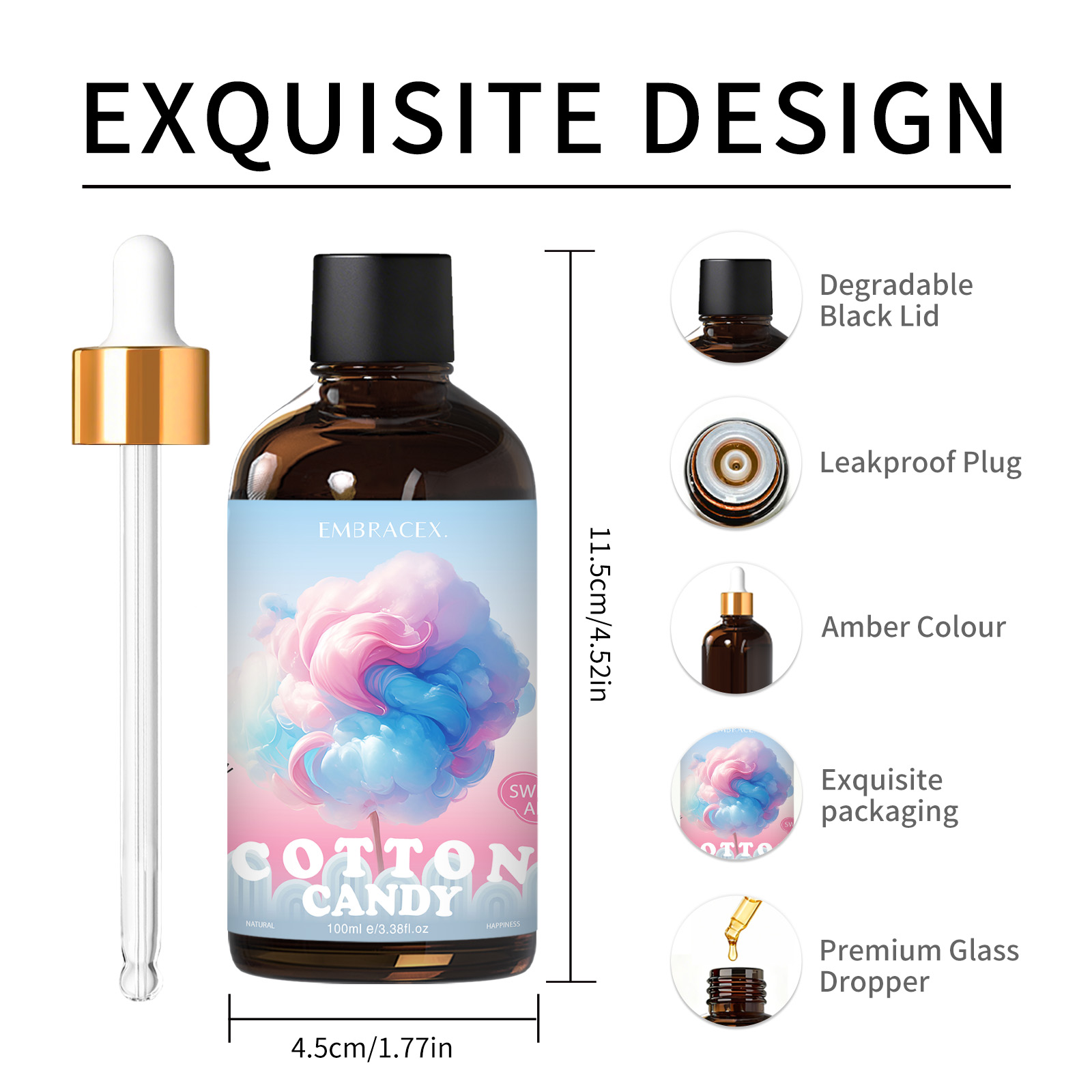 100ml Cotton Candy Essential O - Candle Making Supplies 评论和价格