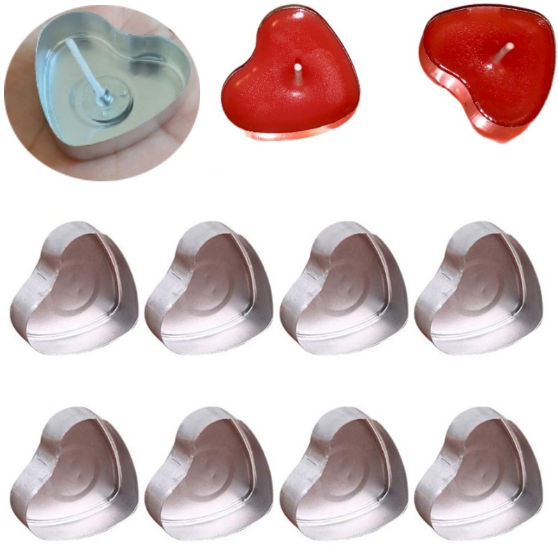 100 Sets Heart shaped Empty Al - Candle Making Workshop 评论和价格