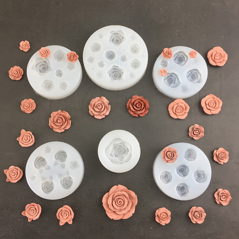 3D Rose Flower Shape Leaf Sili - Candle Making Supplies 评论和价格