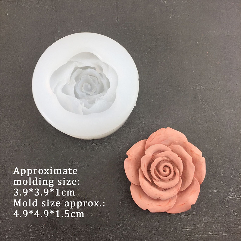 3D Rose Flower Shape Leaf Sili - Candle Making Supplies 评论和价格