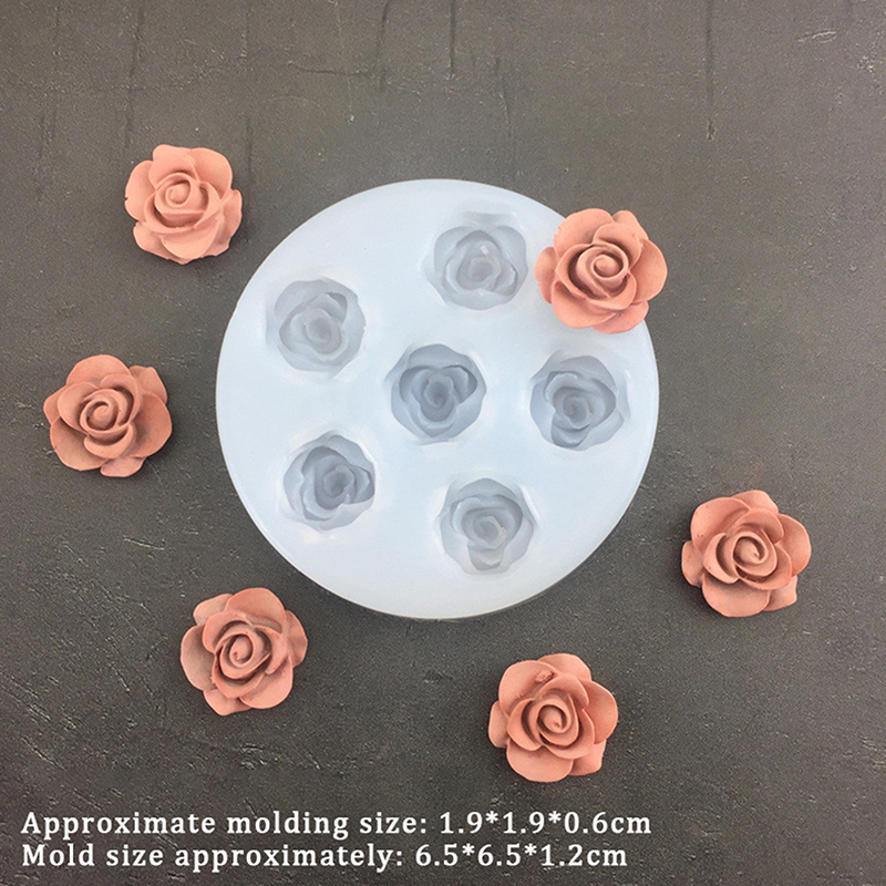 3D Rose Flower Shape Leaf Sili - Candle Making Supplies 评论和价格