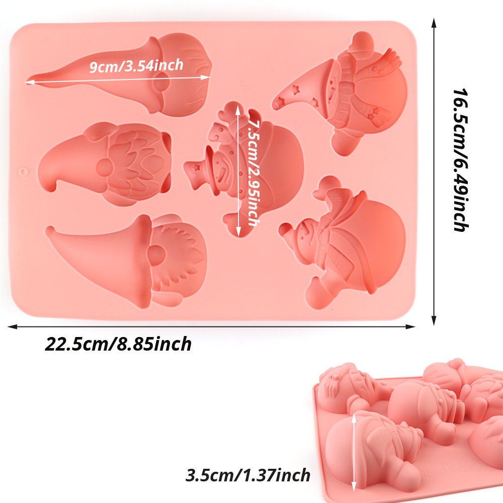 6-Cavity Christmas Gnome Cake  - Candle Making Supplies 评论和价格