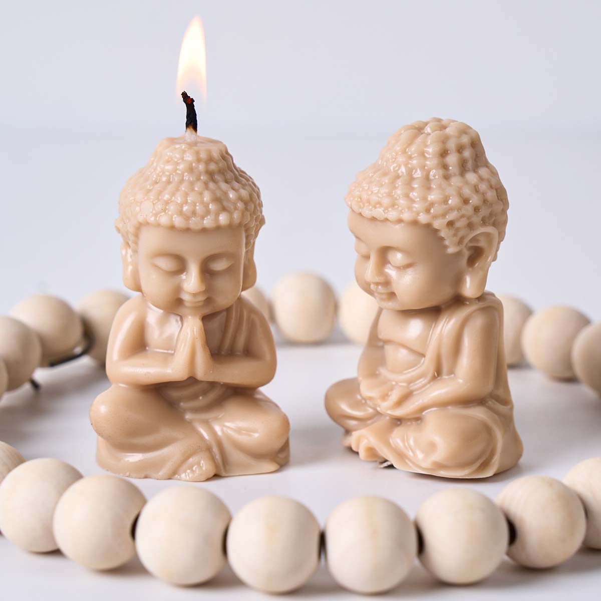 3D Buddha Silicone Candle Mold - Candle Making Process 评论和价格