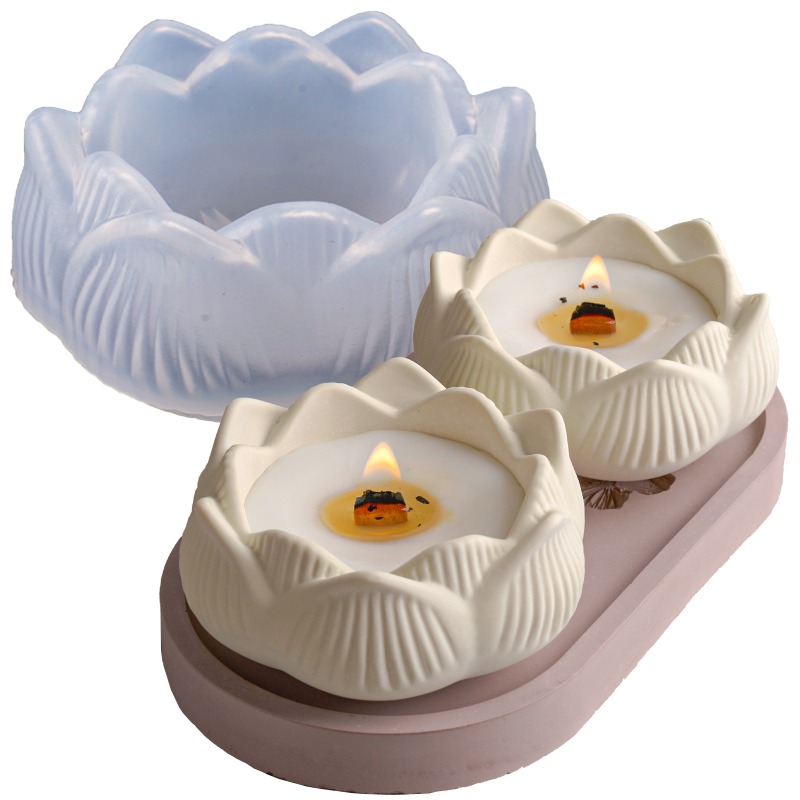 3D Lotus Candle Holder Silicon - Candle Making Process 评论和价格