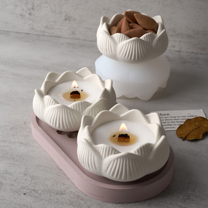 3D Lotus Candle Holder Silicon - Candle Making Process 评论和价格