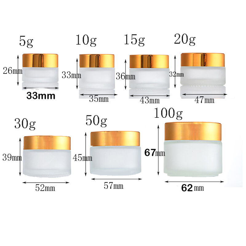 5Pcs 5g-100g Mini Amber Round  - Candle Making Glass Jars 评论和价格