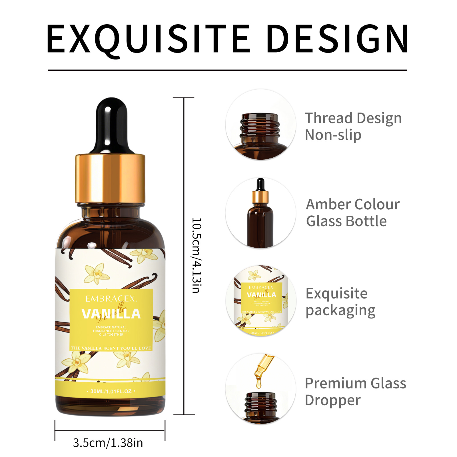 30ml Vanilla Essential Oil For - Candle Making Supplies 评论和价格