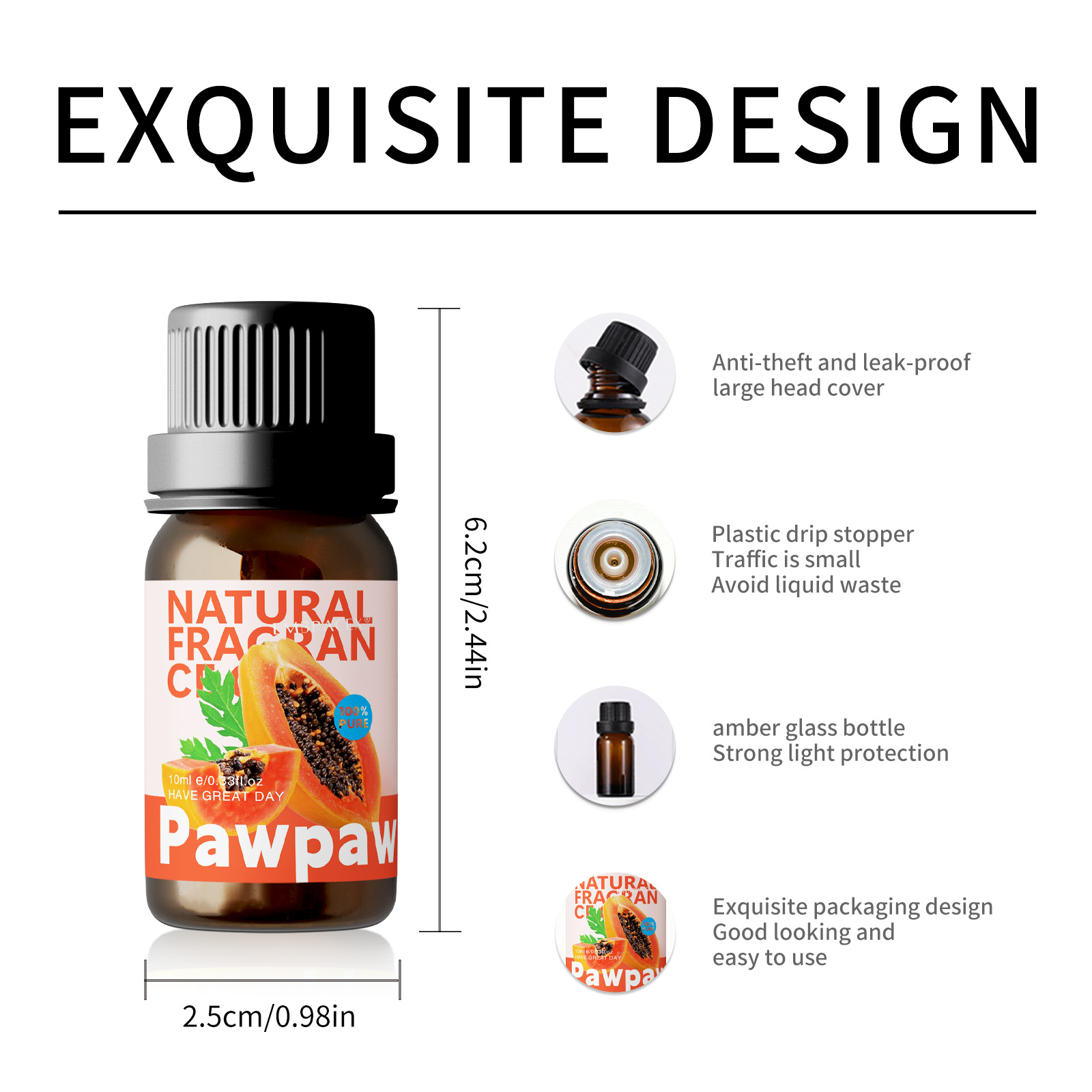 10ml Pawpaw Essential Oil Frui - Candle Making Fragrance Oils 评论和价格