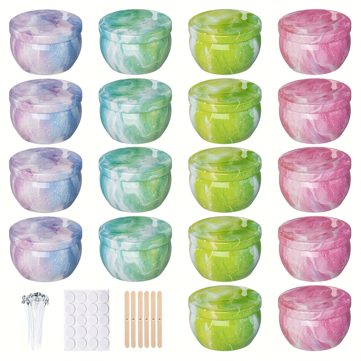 Starry sky patterned metal emp - Candle Making Glass Jars 评论和价格