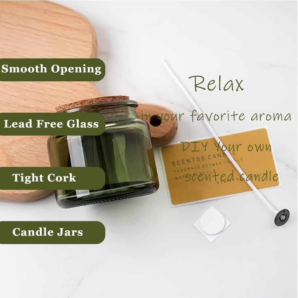 100ml Small Glass Bottles,Mini - Candle Making Glass Jars 评论和价格