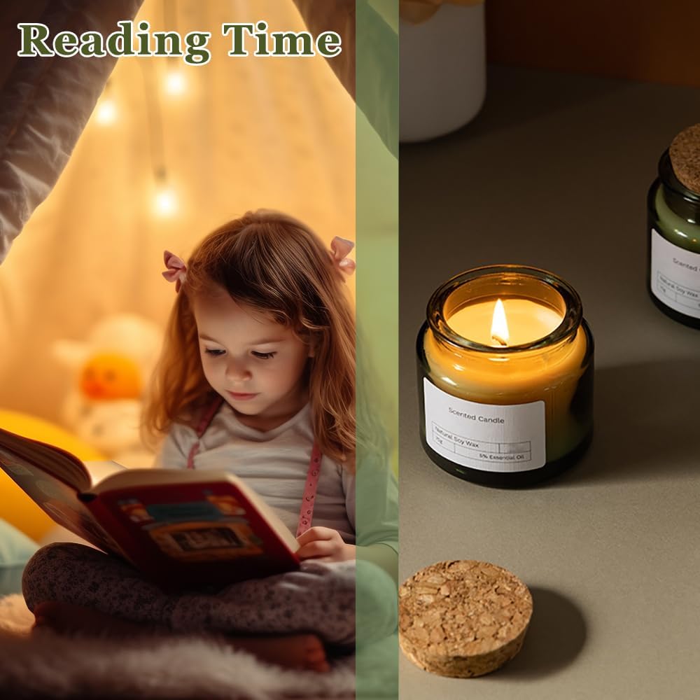 100ml Small Glass Bottles,Mini - Candle Making Glass Jars 评论和价格