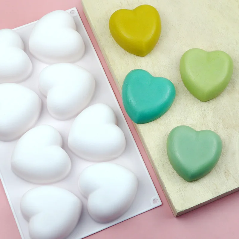 Love Heart Silicone Soap Mold  - Candle Making Workshop 评论和价格