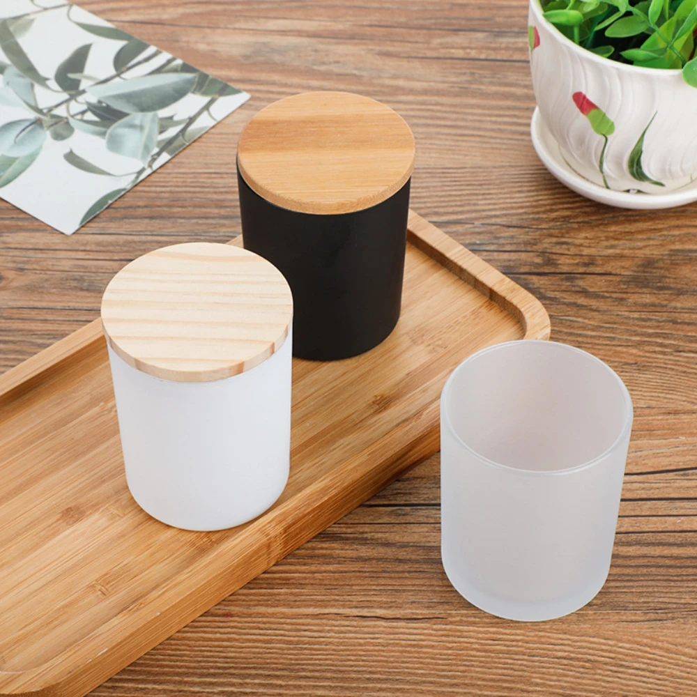 Wooden Cover Glass Candle Jars - Candle Making Glass Jars 评论和价格