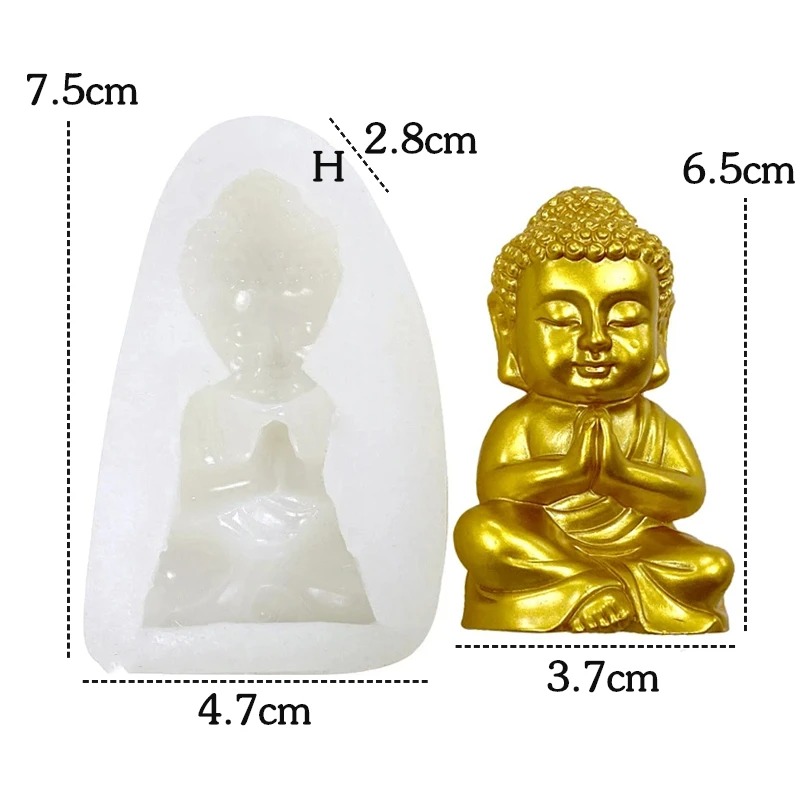 3D Buddha Silicone Candle Mold - Candle Making Process 评论和价格