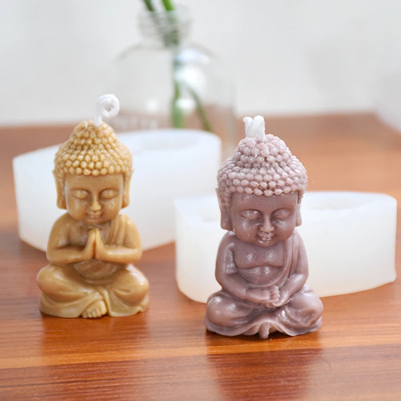 3D Buddha Silicone Candle Mold - Candle Making Process 评论和价格