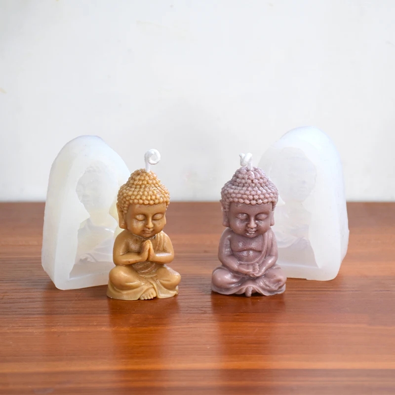 3D Buddha Silicone Candle Mold - Candle Making Process 评论和价格