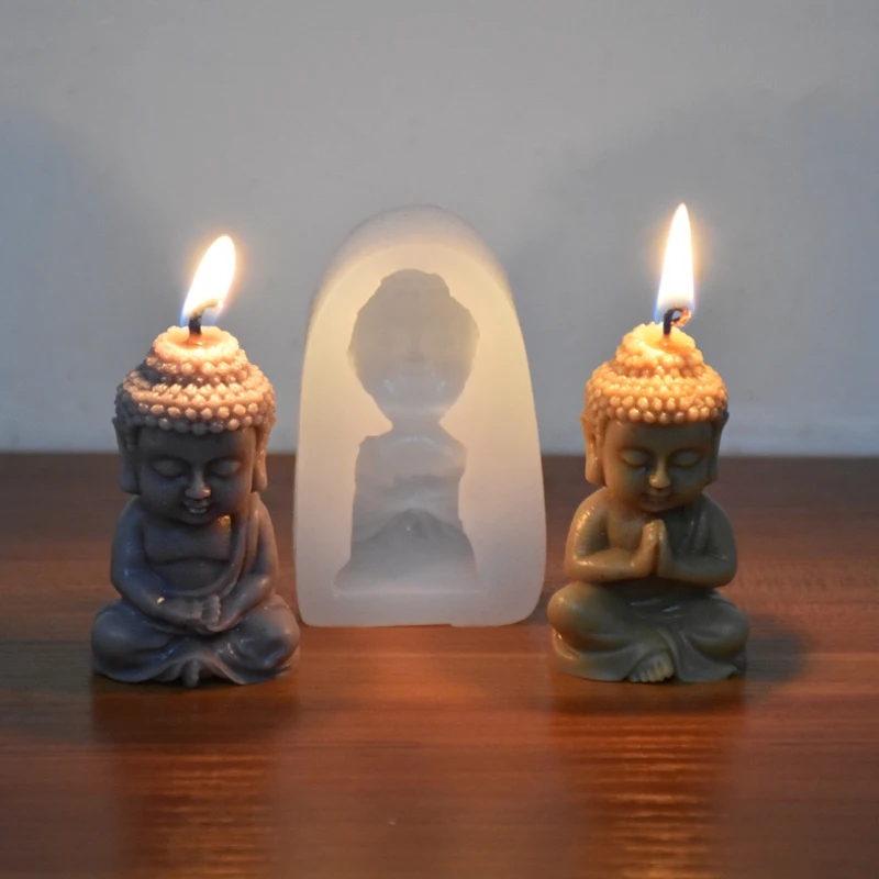 3D Buddha Silicone Candle Mold - Candle Making Process 评论和价格
