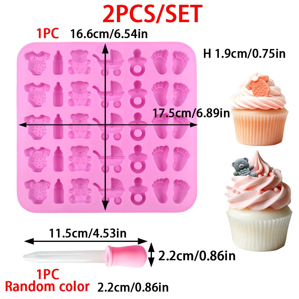 2pcs Silicone Mold Set 35-Cavi - Candle Making Workshop 评论和价格