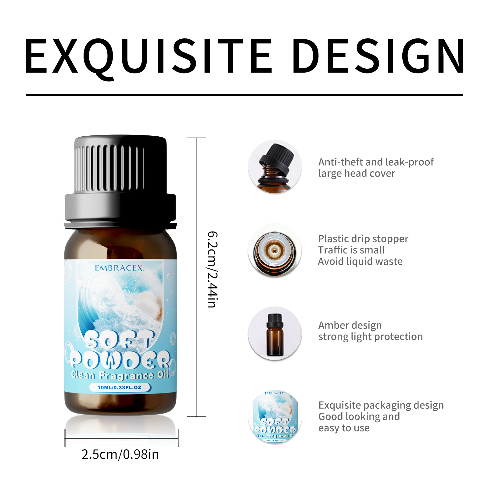 10ml Soft Powder Essential Oil - Candle Making Fragrances 评论和价格